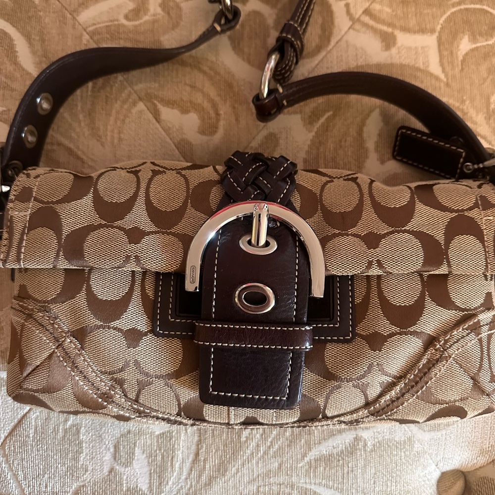 Coach signature handbag